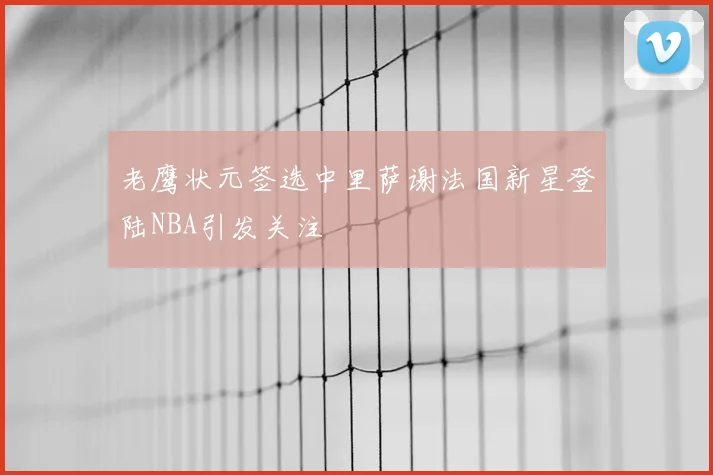 老鹰状元签选中里萨谢法国新星登陆NBA引发关注